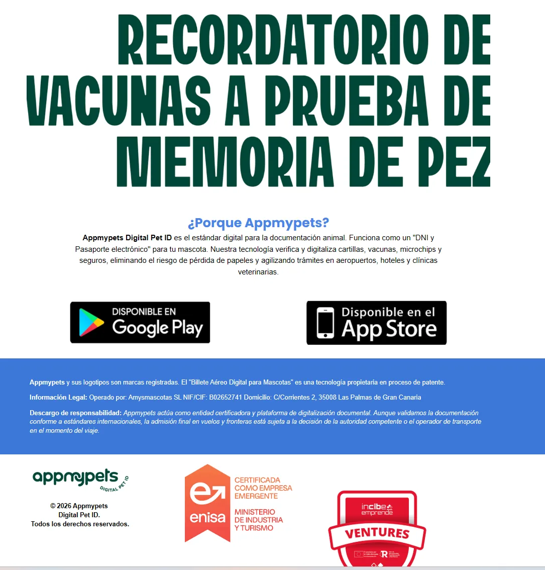 AppMyPets, aplicación móvil para el cuidado de mascotas